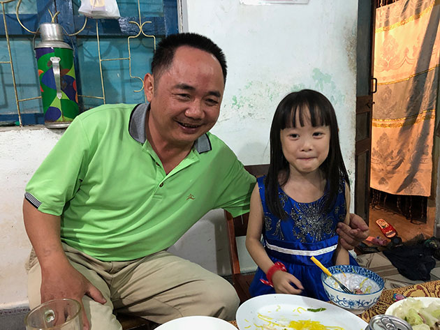 our guide and his daughter